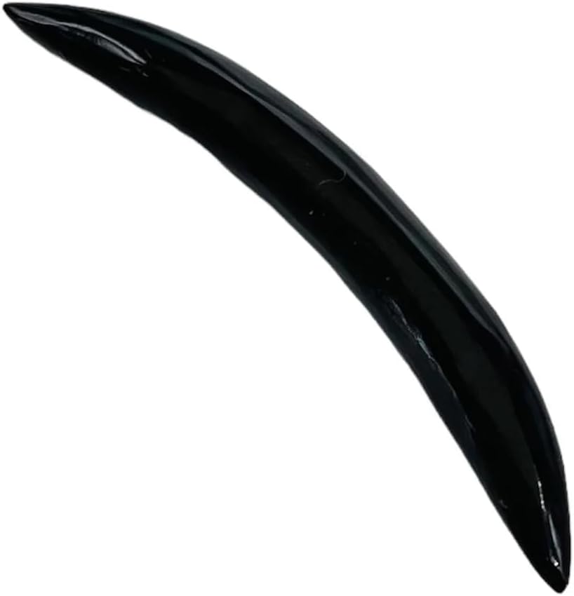 Natural Black Onyx Gemstone Tribal Septum Curved Spike Tusk | Handmade Body Piercing Jewelry | Ethnic Nose Ring | Organic Stone Septum Tusk for Men & Women