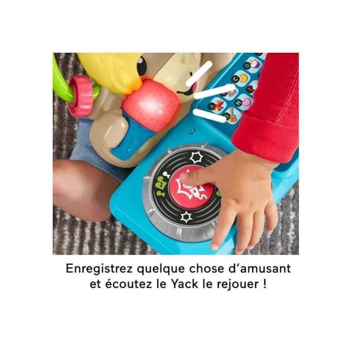 Fisher Price Jouet d’éveil Sync Squad Yack Lettres pour bébé et tout petit avec musique et lumières interactives à partir de version française HYK96 - vue 4