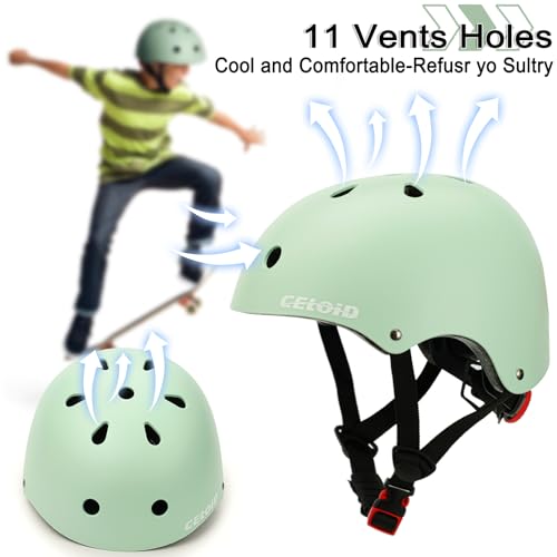 Image of Kids Bike Helmet,Toddler Skateboard Helmets for Ages 2-3-5-8-14 Years Boys Girls，Adjustable Multi-Sport Bicycle Skateboarding Football Roller Skating Scooter Rollerblade Balance Bike Helmet
