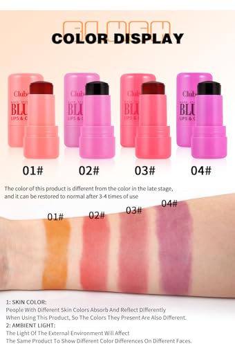 INTEROOKIE Multicolor Jelly Blush Stick and Lip Gloss with Dual-Purpose Natural Capacity Repair for a Fruit-Flavored, Vibrant Look (1) - Image 5