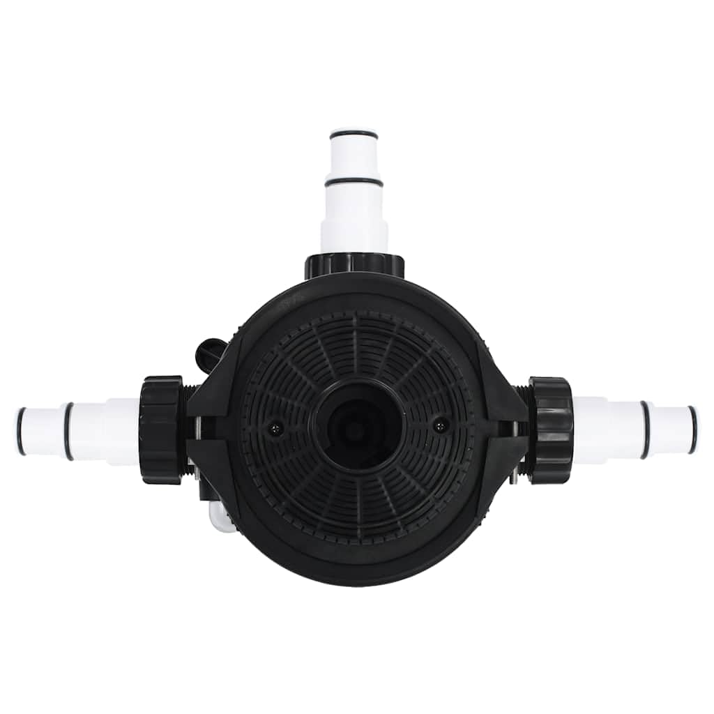 Wielokierunkowy zawór do filtra piaskowego ABS 1,5 cala 6 drożności, montaż nasadowy z przyłączem 38 mm, wziernik, 3 armatury, do filtrów basenowych, płukania wstecznego, filtrowania i
