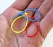 Lote de bridas de colores, nylon, para diversas utilidades de marcaje y...