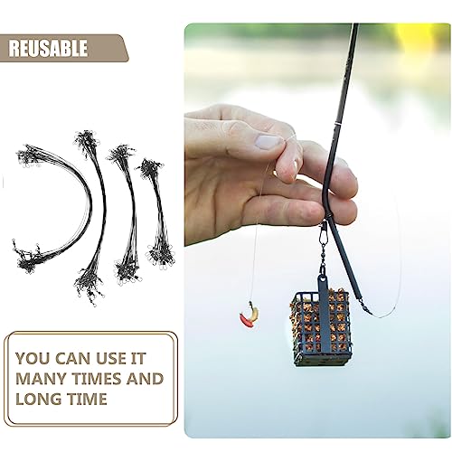 Todolomy 100 piezas líderes de pesca portátiles miniatura 7