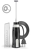 K-Brands Electric Milk Frother - Handheld Electric Foam Maker For Coffee, Latte, Cappuccino, Hot Chocolate with Stainless Steel Whisk