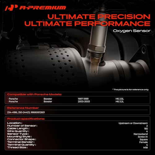 Sensor de Oxígeno A-Premium para Porsche Boxster 2 Pzas miniatura 2