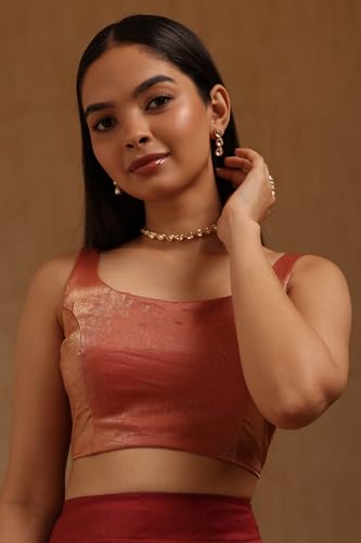 Image of Soch Women's Glass Tissue Sleeveless Blouse