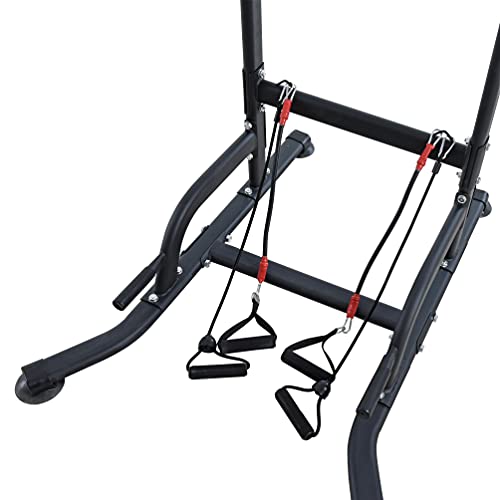 ESTEXO Kraftstation Kraftturm Fitnesstower Klimmzugstange Dip Station Heimtrainer – Bild 3