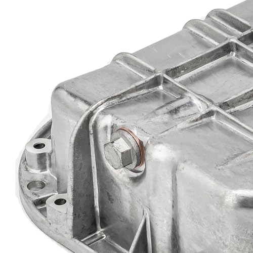 Image of KAX MDP01A Engine Oil Pan Fit for Mercedes-Benz ML320 1998-2003, Mercedes-Benz E320 2000-2002, Chrysler Crossfire 2004-2008, Mercedes-Benz CLK320 1998-2003, ML350 2003-2005, with Drain Plug
