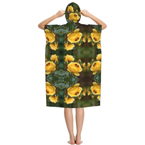 Poncho à capuche léger en microfibre absorbante pour adulte - 3