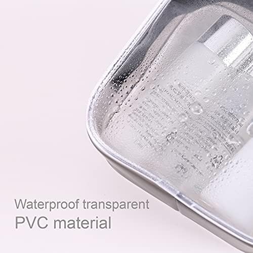 3 Pack Clear Toiletry Bag,Cosmetic Storage Bag,TSA Approved Airline Compliant Bag,Travel Makeup Bag, Packing bag for Business Trip(BLACK) 5 3 Pack Clear Toiletry Bag,Cosmetic Storage Bag,TSA Approved Airline Compliant Bag,Travel Makeup Bag, Packing bag for Business Trip(BLACK)