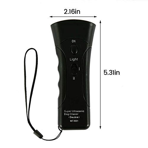 WYJW Nouveau Chasseur de Chien à ultrasons répulsif d'attaque Agressive Formateur LED Lampe de Poche Formation répulsif contrôle Anti aboiements