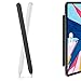 AHASTYLE Ultra Thin Case Silicone Skin Cover Compatible with Apple Pencil 2nd Generation, iPad Pro 11 12.9 inch-2 Pack (Black & White)