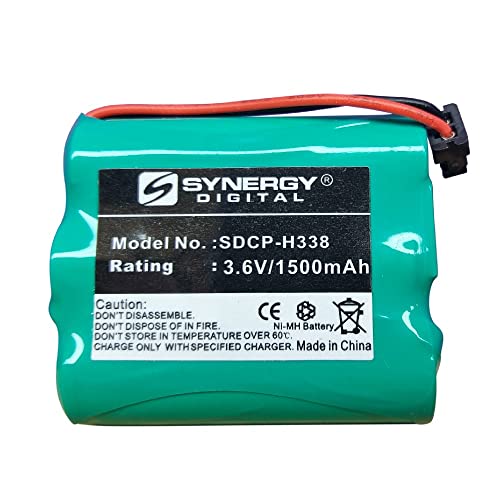 Cordless Phone Replacement Battery, Compatible with Panasonic KX-TC1703 Cordless Phone, (Ni-CD, 3.6V, 900 mAh) Ultra Hi-Capacity Battery