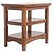 Signature Design by Ashley Cross Island Traditional Chair Side End Table with 2 Fixed Shelves, Light Brown