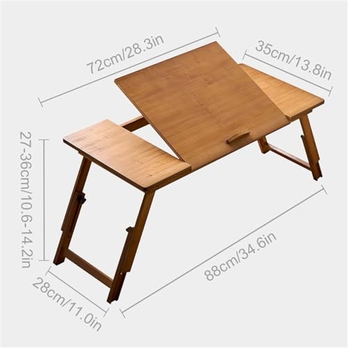 Construction robuste pour ce bureau pliable d'ordinateur à pieds réglables