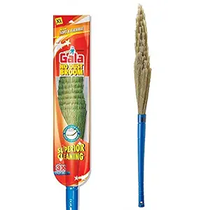 Gala No Dust Broom Extra Long (For Floor Cleaning Multipurpose, Fiber) (149629)