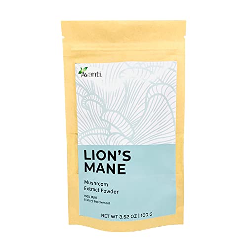 Laboratorio Avanti 100% Lion's Mane Mushroom Extract Powder, 3,52 Oz, Pure, Free Of Additives, 3.52 Ounce #TOP21