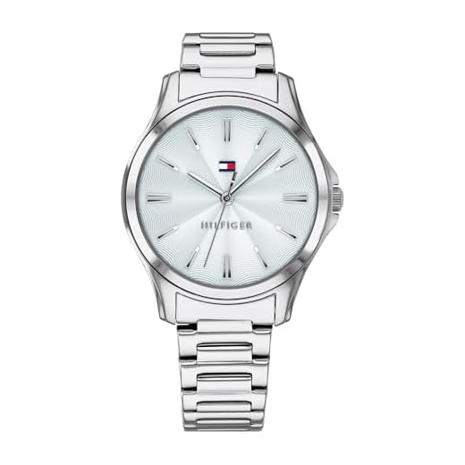 Tommy Hilfiger Reloj Analógico de Cuarzo para mujer con Correa en Acero Inoxidable plateada - 1781949