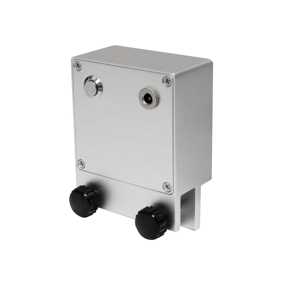 T-Mech Adattatore per vinile a ultrasuoni per la pulizia di dischi in vinile 1-5 x 33, 45, 78 Giri 15mm Spessore della fessura 10RVS al minuto 12V Alluminio anodizzato argento