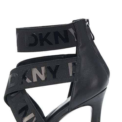 DKNY Women's Coda Evening Strappy Dress Heel with Logo Heeled Sandal4
