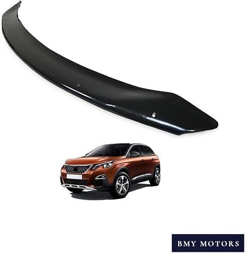 Miniatura 2 de BMY Deflector de capó/protector de insectos delantero compatible con Peugeot 3008 2016-2020 Protector de capó | Partículas e insectos | Accesorios