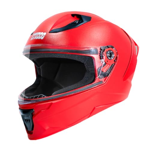 Studds Raider Isi Certified Full Face Motorcycling Helmet for Men and Women with Spoiler and Clear Visor(Red-XL) Studds Raider Isi Certified Full Face Motorcycling Helmet for Men and Women with Spoiler and Clear Visor(Red-XL)