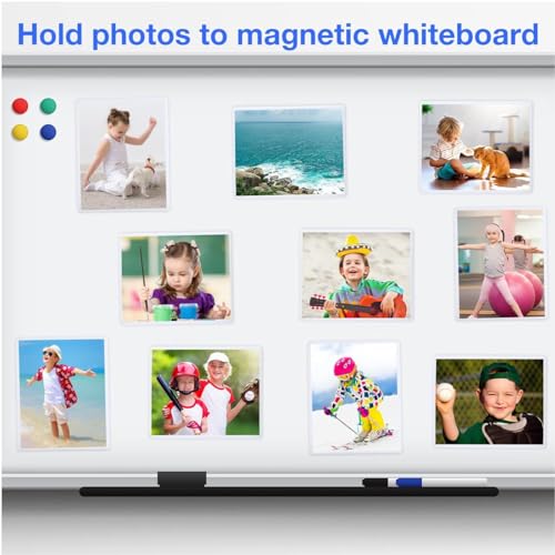 Photo Frame,10 Pack Magnetic Picture Frames for Refrigerator 4 x 6 inches Blank Acrylic Photo Frame for Refrigerator and Family Gifts White - Image 4