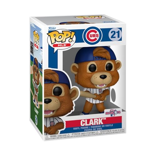 Funko Pop! MLB: Chicago Cubs - Clark - MLB Mascots and Marks - Collectable Vinyl Figure - Gift Idea - Official Merchandise - Toys for Kids & Adults - Sports Fans - Figure for Collectors and Display