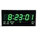 Produktbild Starlet24 LED Wanduhr mit Datums- und Temperaturanzeige große LED-Anzeige 45x22cm (JH4622) Grün