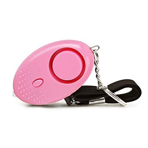 Justdolife Alarme pessoal com som seguro, chaveiro bonito de 130 dB, alarme de segurança de emergênc