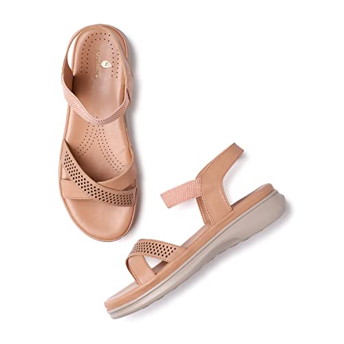 Image of Marc Loire Women's Comfortable Slip on Casual Open Toe Flats Sandals