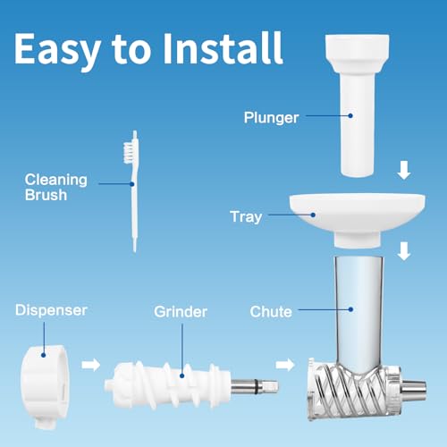 image for Gdrtwwh Frozen Fruit Ice Cream Attachment for all Mixer Models, Make h