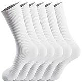 Smithking Quality Hygroscopic Comfy Breathable 100% Cotton Socks for Men & Women …
