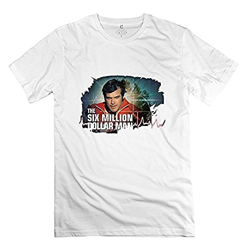 Photo de Ula Hedy Men's The Six Million Dollar Man T Shirt White