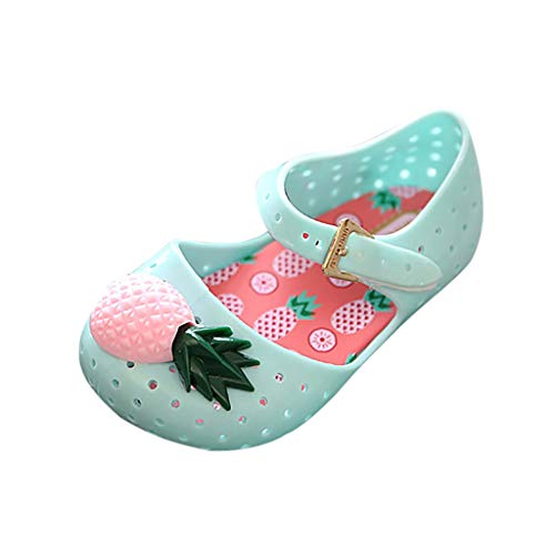 AOPBaby Girls Sandals,1-5 Years Old Toddler Pineapple Soft Bottom Sandals Kids Summer Shoes