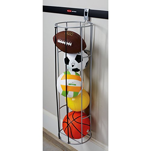 Rubbermaid FastTrack Alloy Steel Garage Storage Vertical Ball Rack, Garage Organization, Stackable Ball Cage for Garage Organizer,Silver - Thumbnail 5