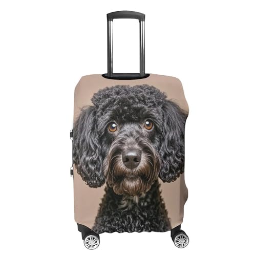 Cute Black Pug Luggage Cover Elastic Suitcase Protector Case Anti-Scratch Washable Baggage Covers Protector For Traveling, Aircraft Consignment XL4