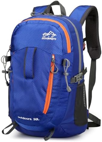 Waniki 30L Wanderrucksack Herren Damen Reiserucksack Wasserdicht Rucksack | Outdoor Trekkingrucksack Leicht Groß Rucksäcke Backpack Tagesrucksack für Wandern Radfahren Klettern Cam
