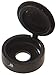 The Hillman Group 59052 Hinge Screw Cover, 1/4-Inch, Black , 10-Pack