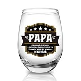Générique Cadeau Papa Verre à Vin Rouge Cadeau pour Papa...