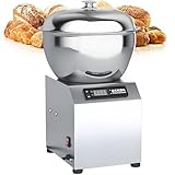 ExoticaBlend Amasadora Comercial con Recipiente de Acero Inoxidable, Amasadora de Espiral de Alta Resistencia para Masa de Pizza y Pan, Función de Temporizador, Doble Rotación 8kg