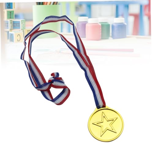WHAMVOX 25 Unidades medalha ouro brinquedo v plastic games honor escolar medalhas infantis prêmio me