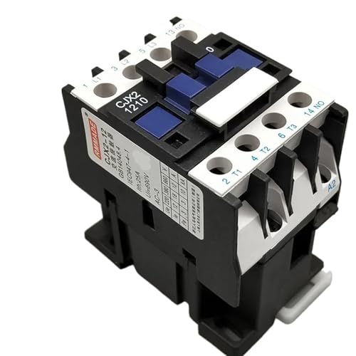 Contacteur motor triphasé CJX2-1210 relais 12A 3P 1NO bobine 220VAC rail din 35mm