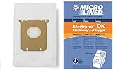 DVC Micro-Lined Paper Replacement Bags For Eureka, Electrolux, Sanitaire Style OX, Style S, 61230F - 4 Bags