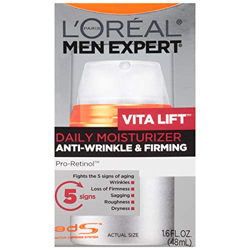 LOreal Paris Mens Expert Vita Lift Anti-Wrinkle & Firming Moisturizer 1.6 fl oz (Pack of 2)