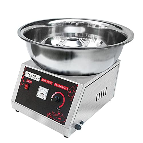 Ruiseawing Premium-Zuckerwattemaschine 1000 W, professionelle Zuckerwattemaschine im Jahrmarktstil, Musik mit USB-Bluetooth-Funktion, einfach zu bedienen und schnell Zuckerwatte herzustellen