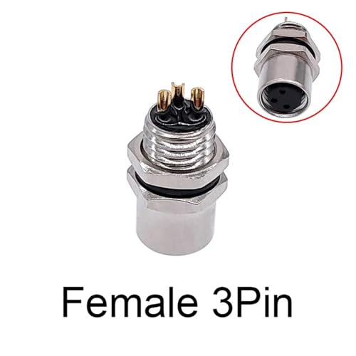 Conector M8 hembra 3 pines soluciona desconexiones en paneles con rosca tipo A 2