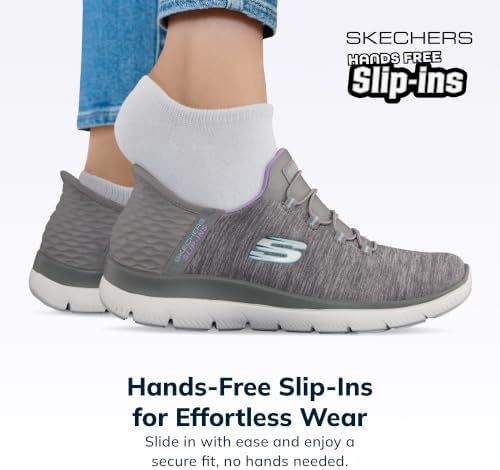 Skechers Women's Summits Sneaker, Grey Mint, 8 - 1