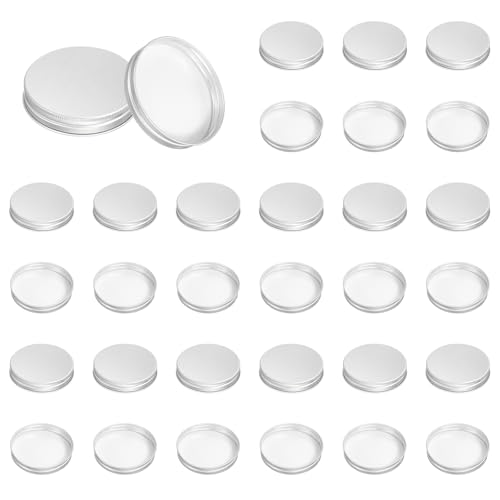 Couvercles ronds métalliques à vis PATIKIL 84mm pour organiser votre cuisine de style rustique