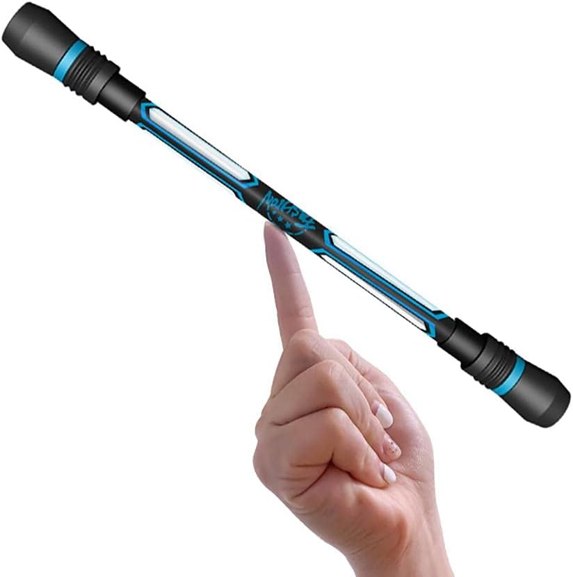 Pen Turn Glow Plastic Pen Fluorescence Rotating Pen Drop Resistant Finger Pen Toy Students Entertainment Stationery